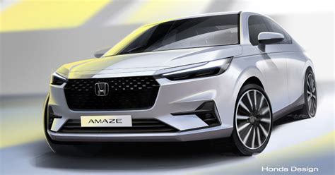 Upcoming Honda Amaze Gets A Bold Redesign In Latest Teasers