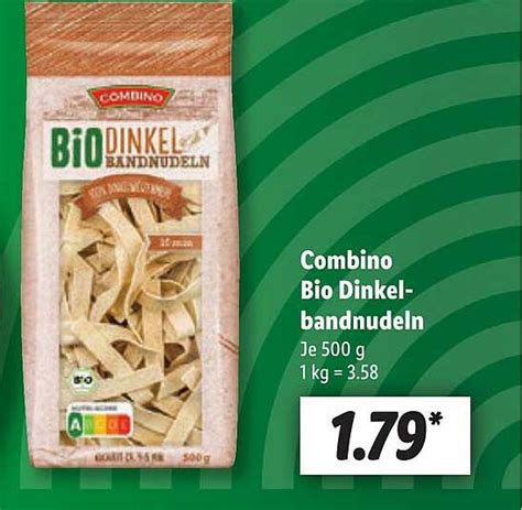 Combino Bio Dinkel Bandnudeln Angebot Bei Lidl 1Prospekte De