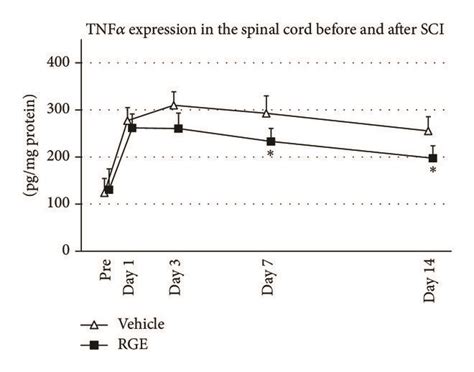 Oral Administration Of Rge Reduced Il And Tnf Expressions In The