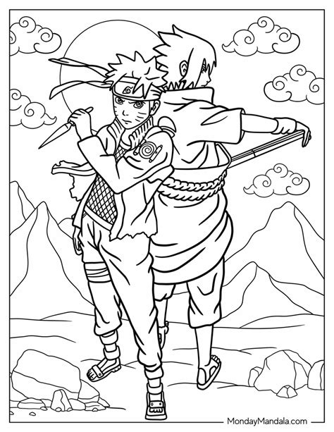 20 Sasuke Coloring Pages Free Pdf Printables