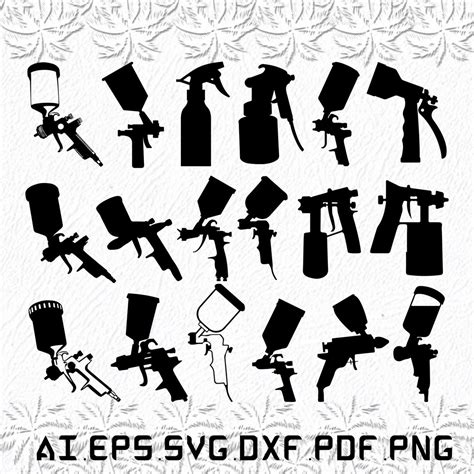 Spray Gun Svg Spray Paint Svg Spray Svg Gun Paint Svg Ai Pdf