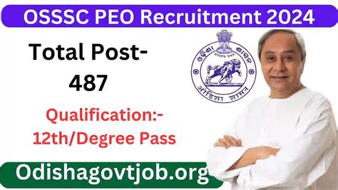 Osssc New Peo Recruitment New Peo Jobs In Odisha Apply Link