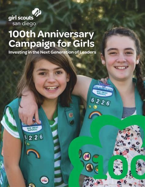 100th Anniversary Campaign For Girls Girl Scouts San Diego