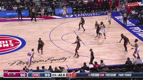 Challenge Of Called Foul Heat Pistons NBA Official