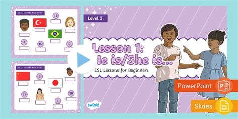 FREE ESL Curriculum For Beginners Level 2 Lesson 1 Twinkl