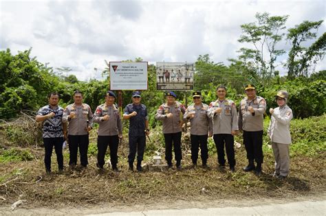 Cek Langsung Lahan Pembangunan Mako Brimob Wadankor Brimob Polri