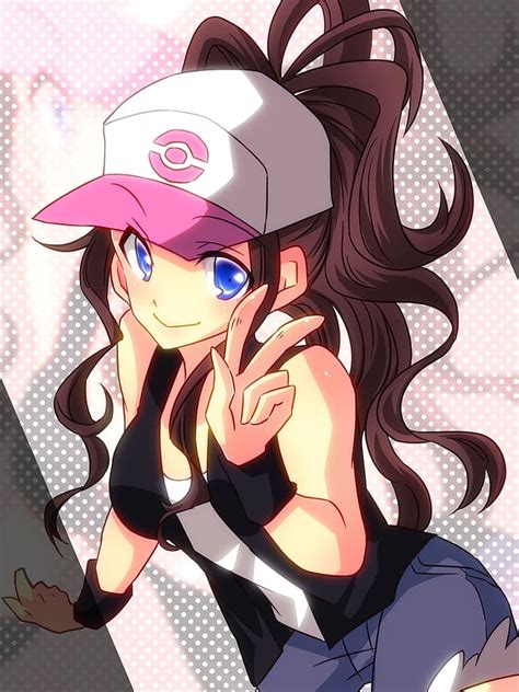 Hd Wallpaper Anime Anime Girls Pokémon Hilda Pokemon Long Hair Brunette Wallpaper Flare