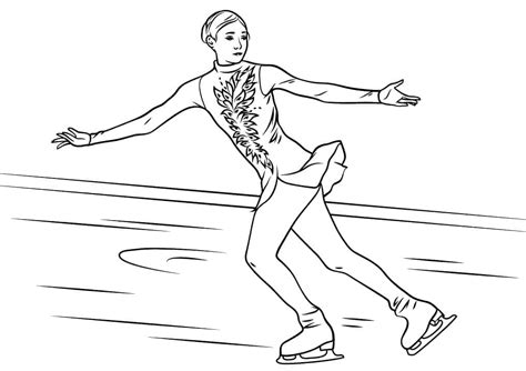 Coloriage Patinage Imprimer Sur Coloriageenfant