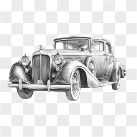 Download Vintage Drawing of Old-Fashioned Car Sketches Online ...