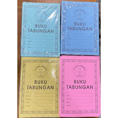 Jual Buku Tabungan Sekolah Buku Tabungan Perpak Isi Shopee