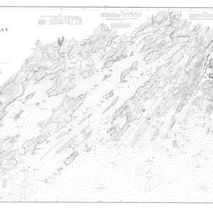 Casco Bay Maine Map Nautical Chart Print Etsy