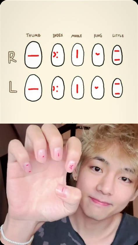 Taehyung inspirações Funky Nails Cute Nails Pretty Nails K Pop