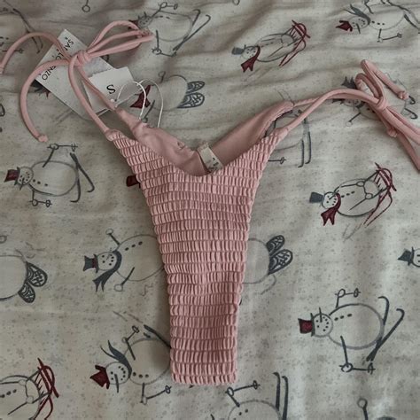 San Lorenzo Women S Pink Bikini And Tankini Bottoms Depop