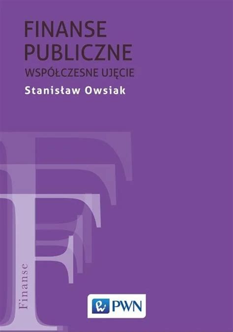 Finanse publiczne Stanisław Owsiak Książka Księgarnia PWN