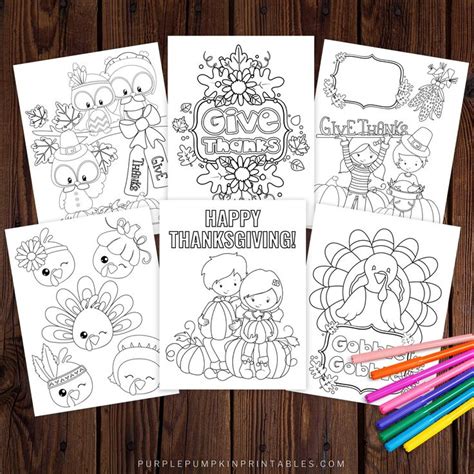 Grab The Crayons And Print Off These Awesome Thanksgiving Coloring