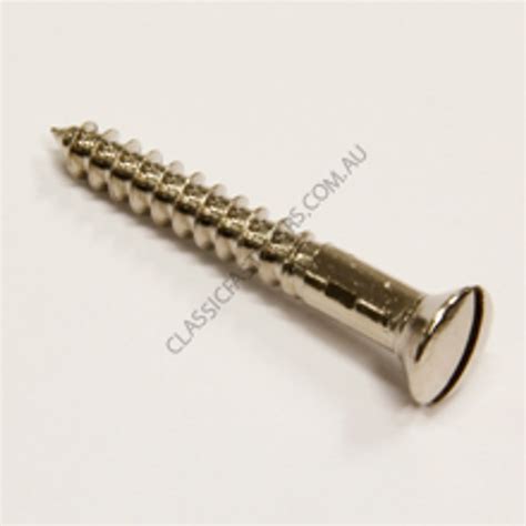 Wood Screw Raised Nickel 8g X 1 14 Classic Fasteners