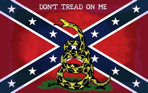 Gadsden Confederate Flag Digital Art By Daniel Hagerman