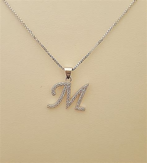 Diamond Initial Necklace Letter Necklace Name Necklace Personalized