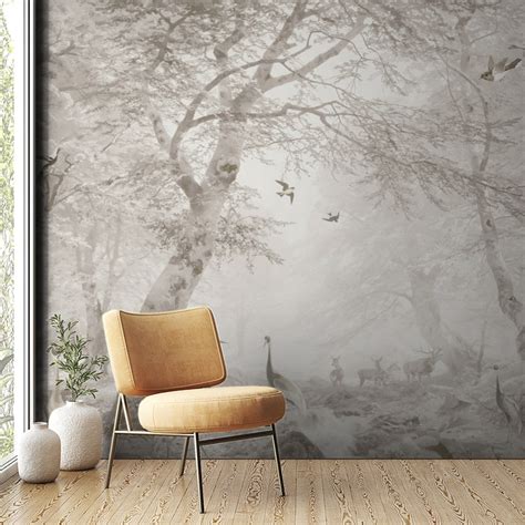 Forest Wall Murals Forest Peel And Stick Wallpaper For Walls