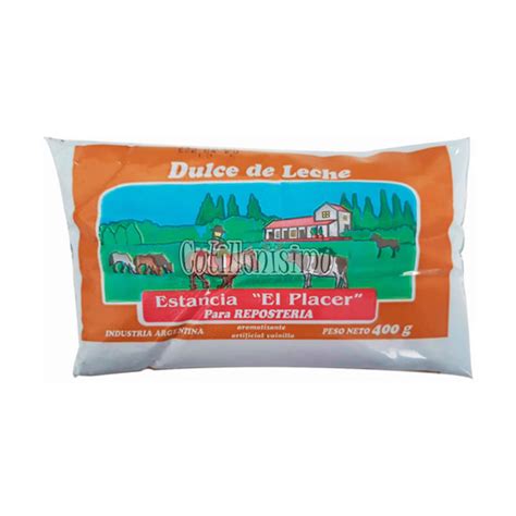 Sachet Dulce De Leche Estancia El Placer Repostero 400g Cotillonisimo