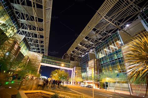 Downtown Phoenix At Night High Quality Architecture Stock Photos