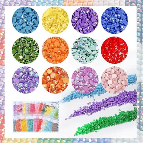 Amazon FIYO AB Diamond Painting Beads 2000Pcs AB Drills For