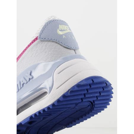 Air Max Baskets System Gs Blanc Rose Enfant Nike Wimod