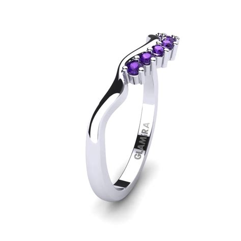 Buy Carat Round Cut K White Gold Amethyst Glamira Bridal Set