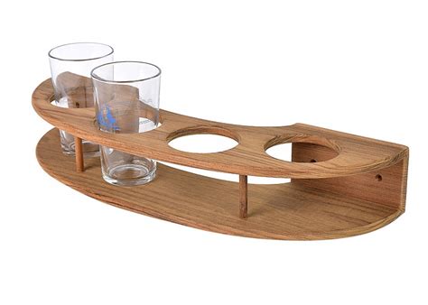 Arc Teak Glass Holder For Glasses Enkel Svb