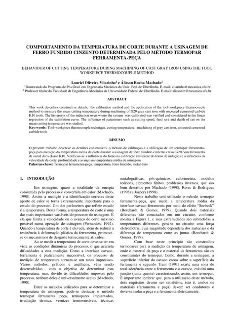 Pdf Behaviour Of Cutting Temperature During Machining Of Grey Cast