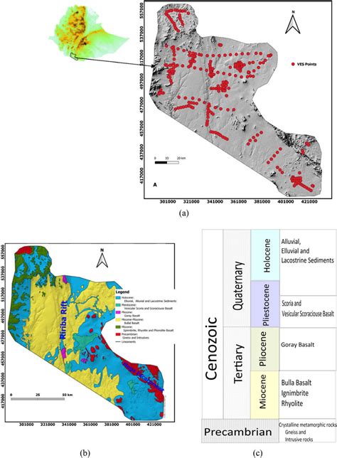 Location And Geological Maps Of The Study Area A Location Map