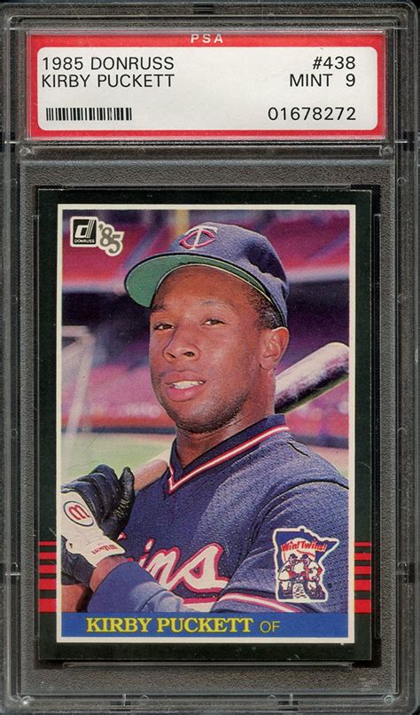 Lot Detail Donruss Kirby Puckett Psa Mint