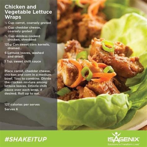 Isagenix Healthy Meals & Recipes - 400 to 600 Calories Each