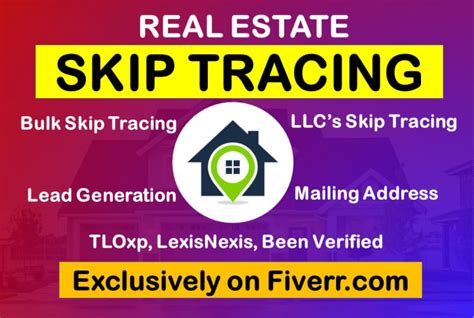 Provide Best Skip Tracing For Real Estate Business And Bulk Skip