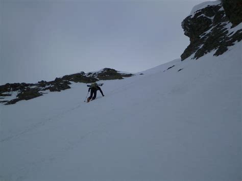 Piz Platta 3392m Aktuelle Verhältnisse vom 14 04 2013 auf der Route