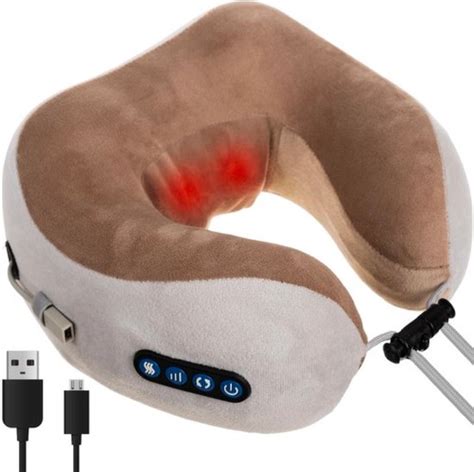 Nekkussen Met Warmte Shiatsu Reiskussen Nekmassage Apparaat Usb