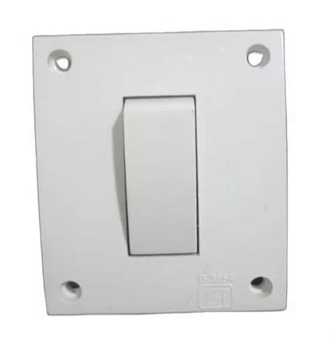 White A One Way Modular Switch Switch Size Module At Rs Piece