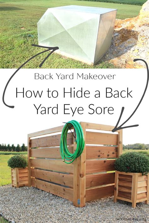 How To Hide An Outdoor Eye Sore In Your Yard No Digging Required In