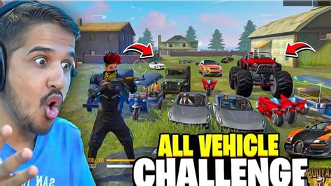 Only vehicles challange in free fire 🔥 - YouTube