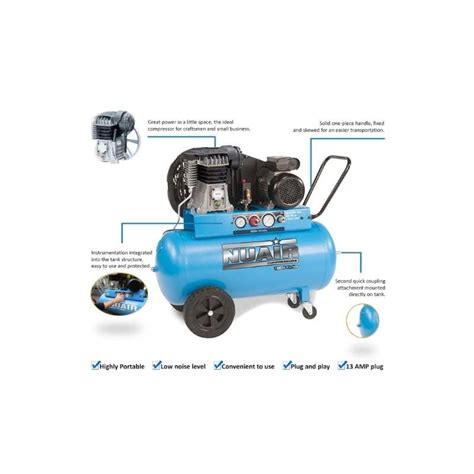 Nuair Litre Cfm Hp Portable Air Compressor A Metro Sales