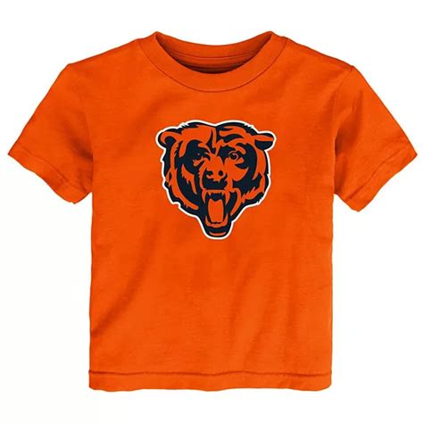 Toddler Orange Chicago Bears Primary Logo T-Shirt