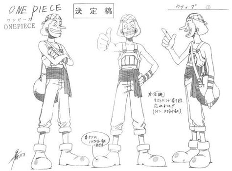 Usopp Character Design Reference Sheet