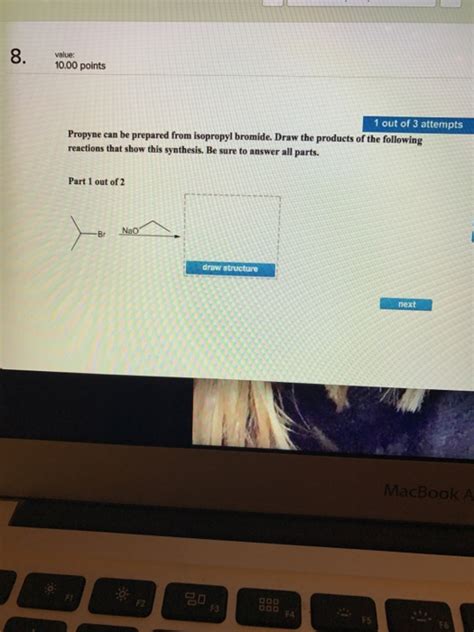 Solved Propyne can be prepared from isopropyl bromide. Draw | Chegg.com