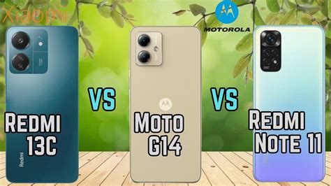 Redmi 13C Vs Moto G14 Vs Redmi Note 11 YouTube