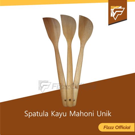 Jual Sutil Spatula Centong Kayu Mahoni Sodet Panjang Cm Model