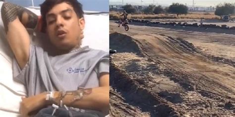 Natanael Cano Sufre Aparatoso Accidente En Moto Rompe En Llanto Al