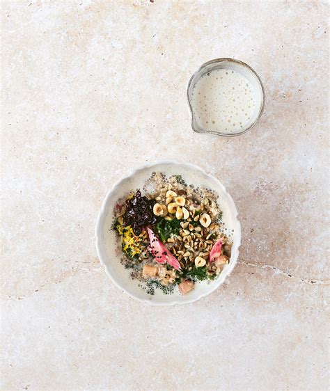 Oat Porridge With Rhubarb Kale And Cardamom Recipe Verve Magazine