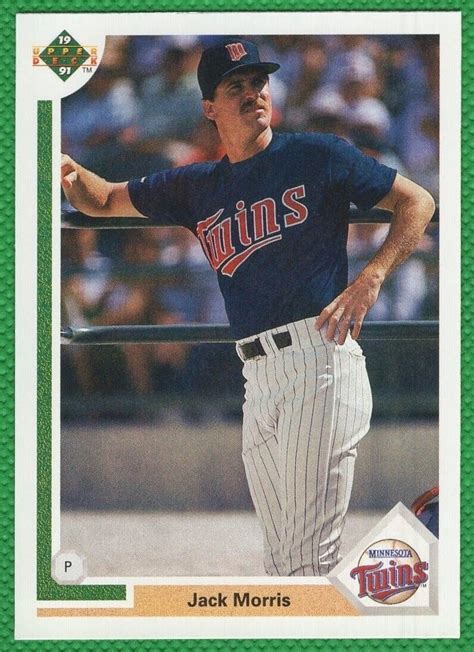 1991 Upper Deck 736 Jack Morris Jack Morris For Sale Online EBay