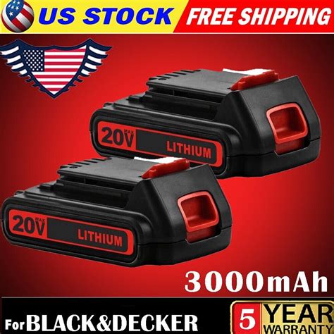 30ah For Black And Decker 20v Lithium Ion Max Battery 20 Volt Lbxr20