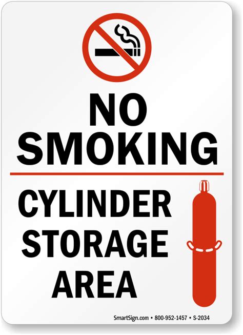 Cylinder Storage Signs | Gas Cylinder Storage Area Signs